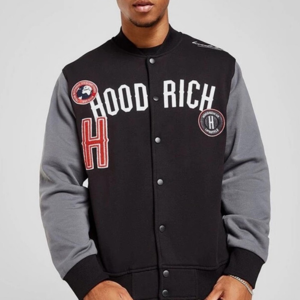HOOD RICH Men’s Pacific Varsity Jacket Size M
